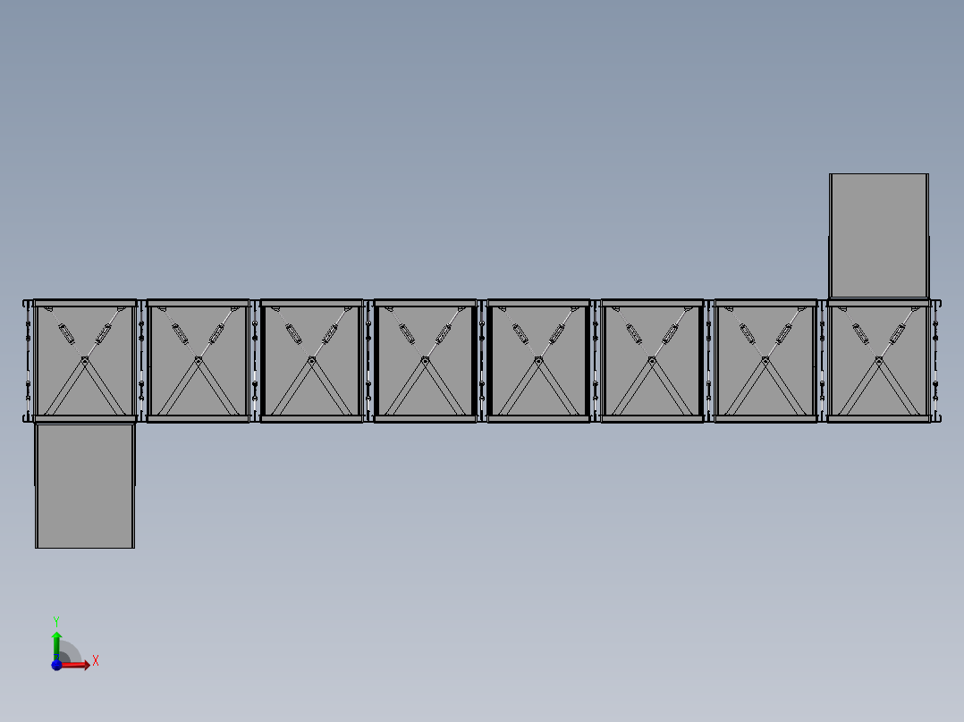 货架、_900x700x300_25kg货架前视图