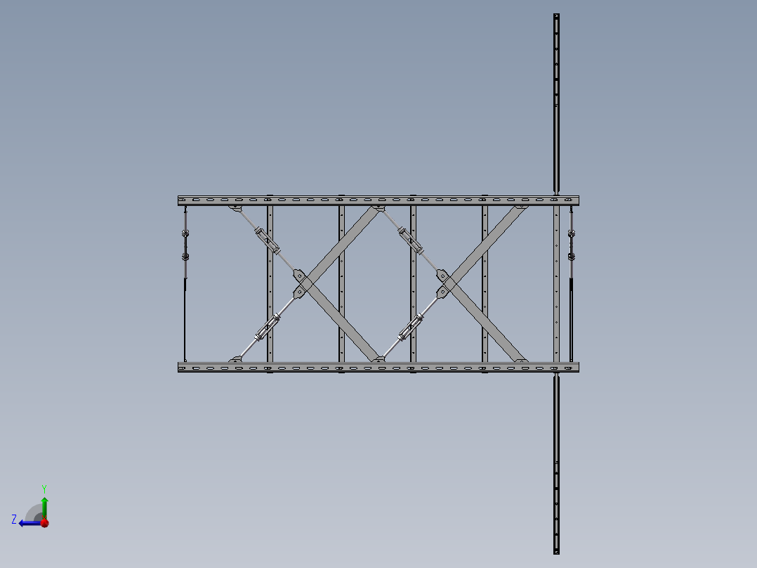 货架、_900x700x300_25kg货架右视图