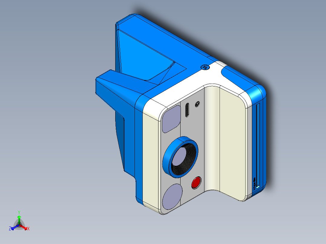 A2005354-宝丽来即时相机正等轴测图