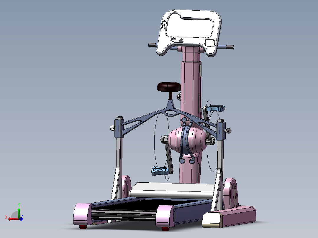 跑步健身一体机三维