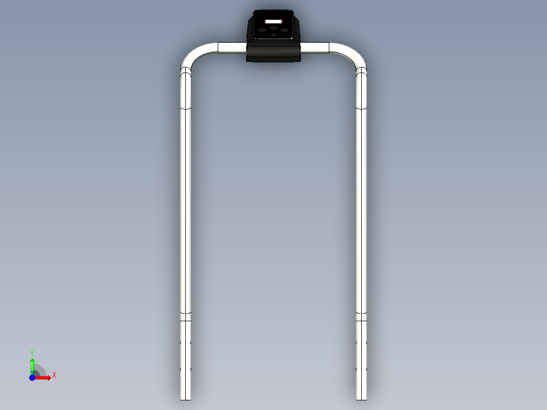 跑步机监视器前视图