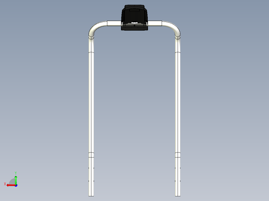 跑步机监视器后视图