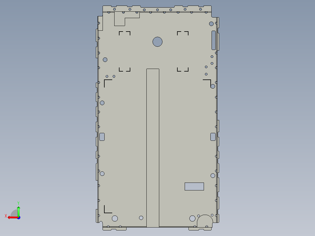 手机钢板支架12后视图