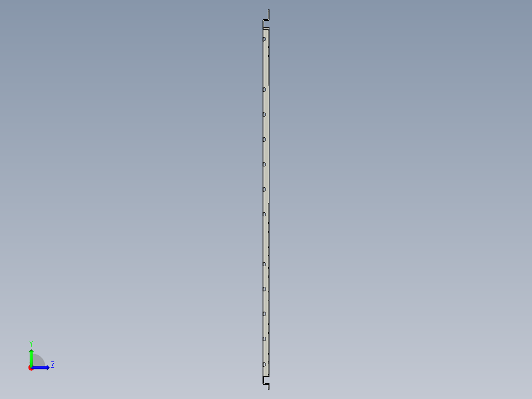 手机钢板支架12左视图