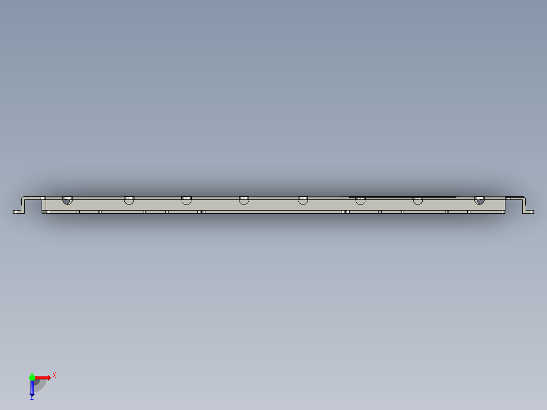 手机钢板支架12俯视图