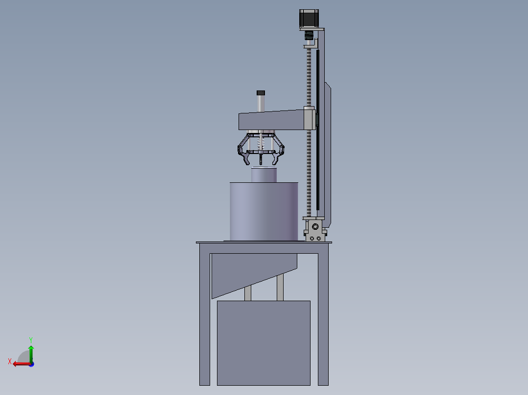 木耳采摘机后视图