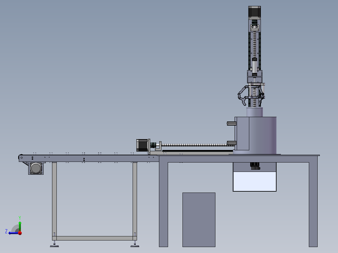 木耳采摘机右视图