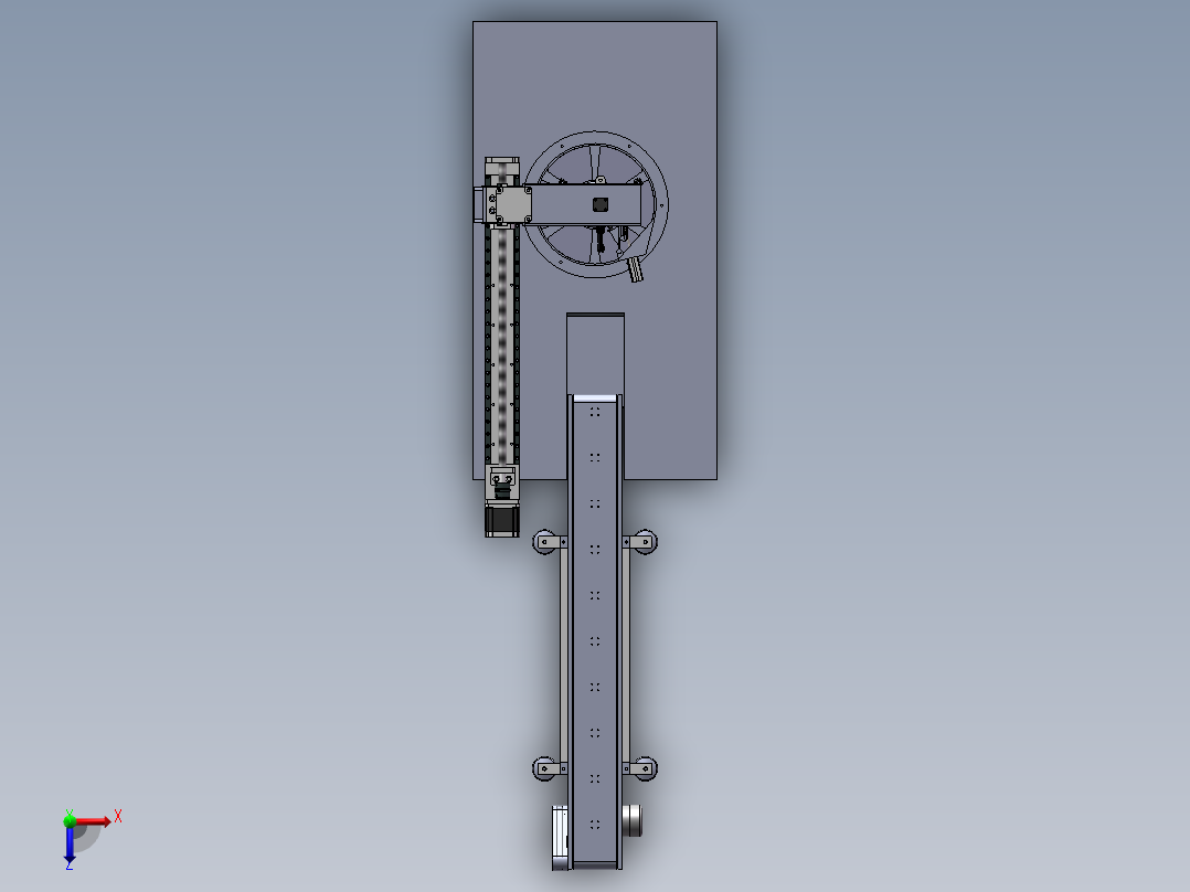 木耳采摘机俯视图