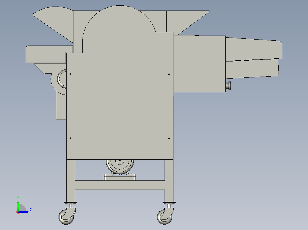 小麦脱粒机s左视图