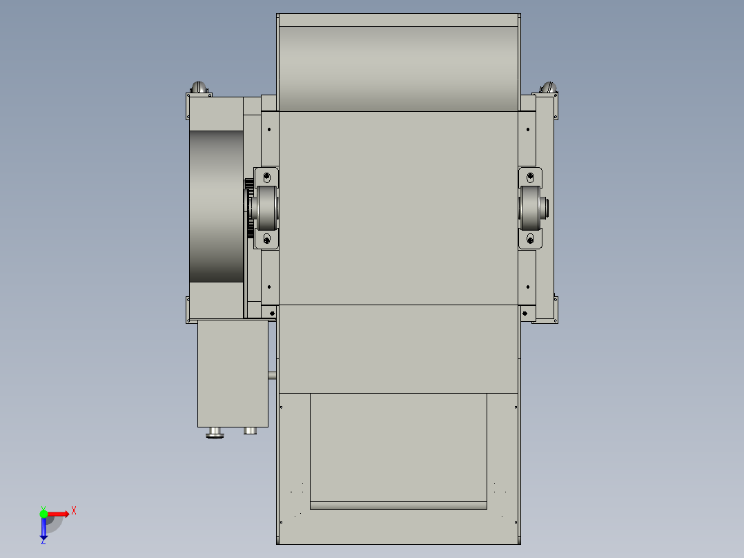 小麦脱粒机s俯视图