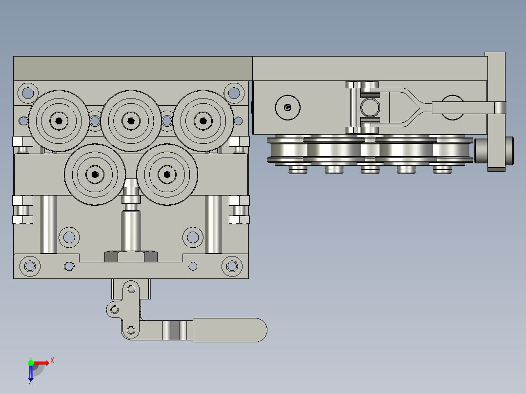 送线矫正-1111俯视图