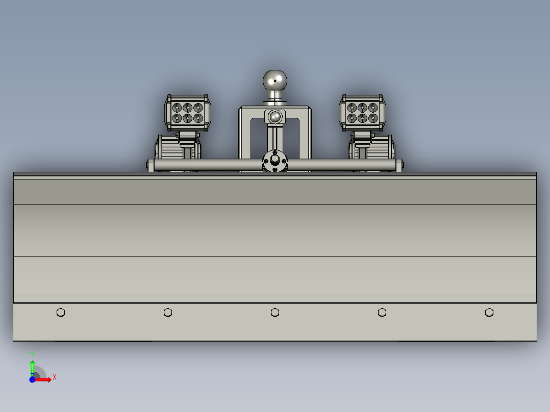 多功能自动扫雪车设计前视图