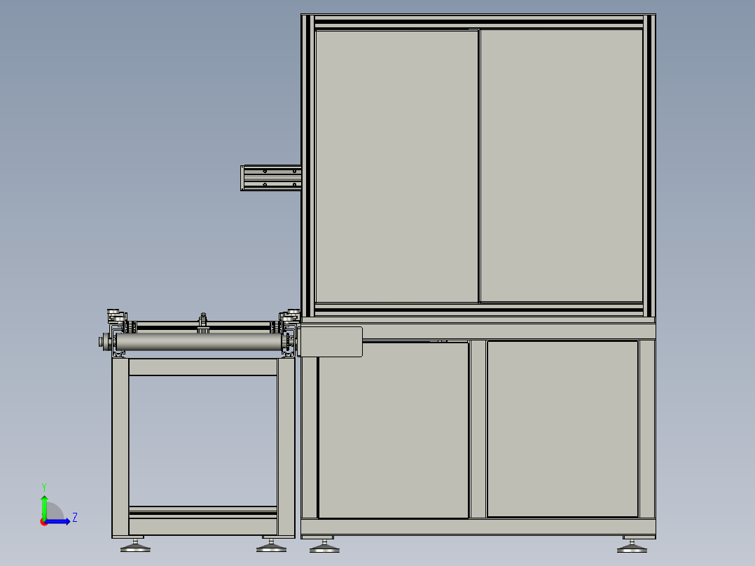 四工位焊接左视图