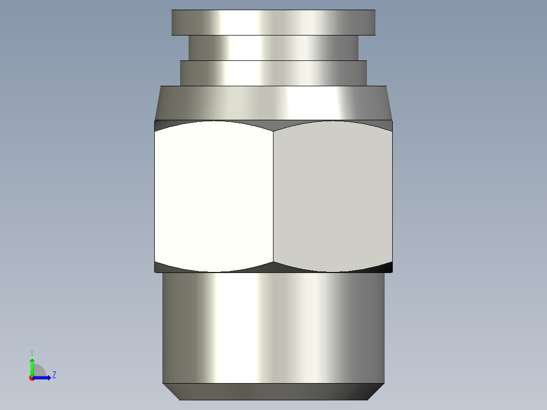 气动接头G1_4-8左视图