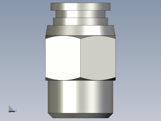 气动接头G1_4-8左视缩略图