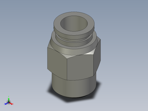 气动接头G1_4-8正等轴测缩略图