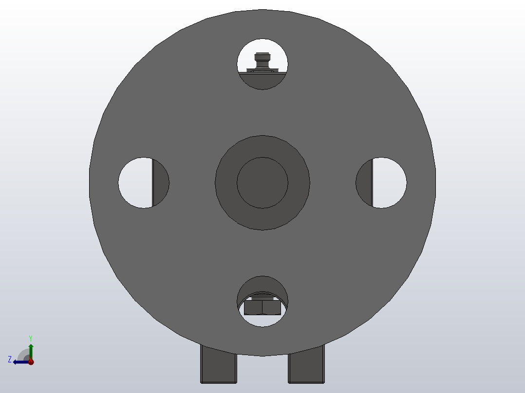 DS-XF型旋转接头[DS-XF15-6]后视图