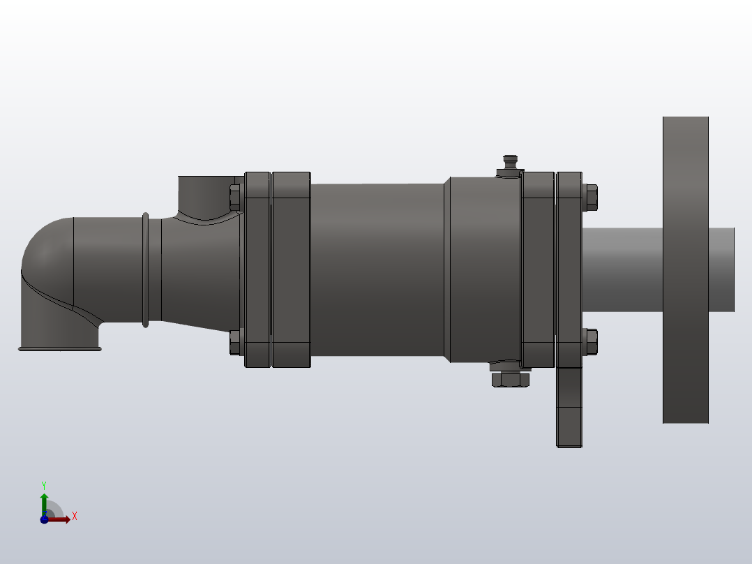 DS-XF型旋转接头[DS-XF15-6]右视图