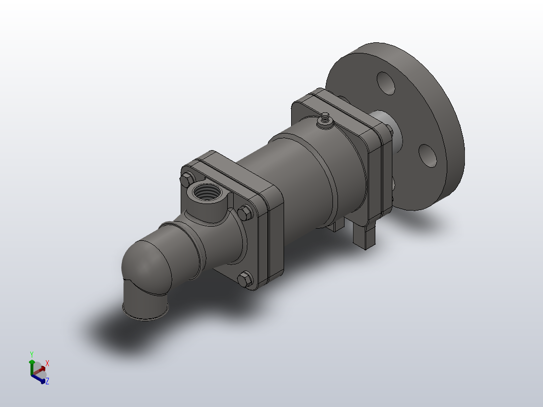 DS-XF型旋转接头[DS-XF15-6]正等轴测图