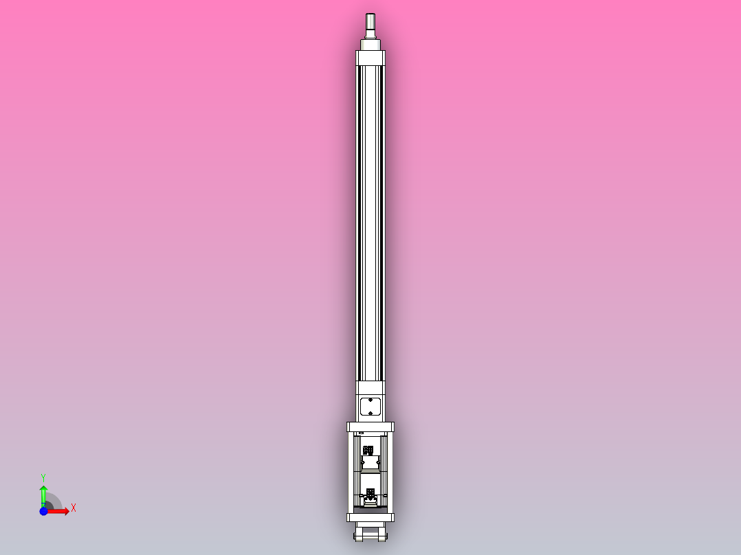 轻载电动缸TPA-ESR40-1210C-L450-M-CB-W-P40-C3前视图