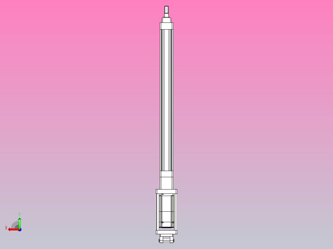 轻载电动缸TPA-ESR40-1210C-L450-M-CB-W-P40-C3后视图