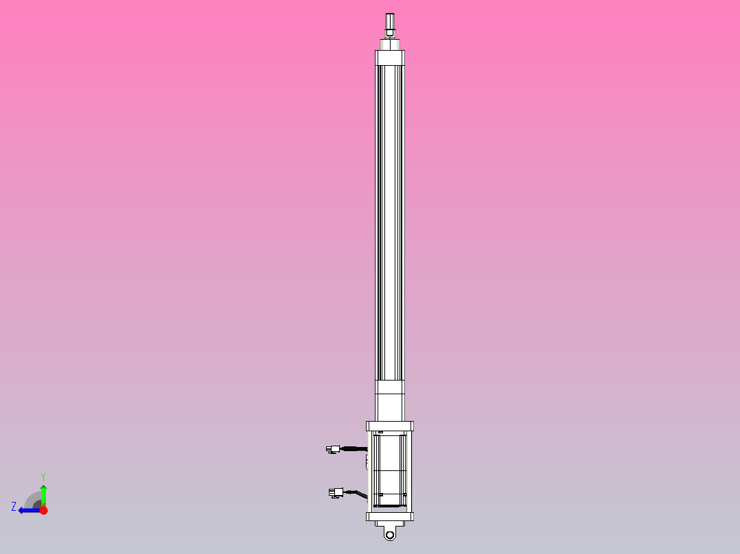 轻载电动缸TPA-ESR40-1210C-L450-M-CB-W-P40-C3右视图