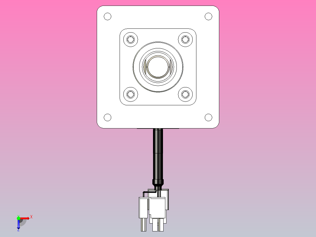 轻载电动缸TPA-ESR40-1210C-L450-M-CB-W-P40-C3俯视图