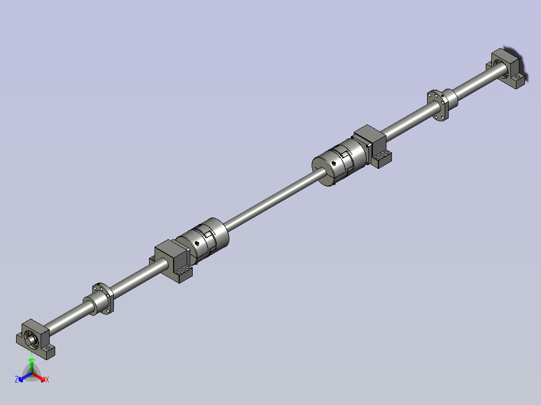 HX2115-02-12-10-00压辊对中装置正等轴测图