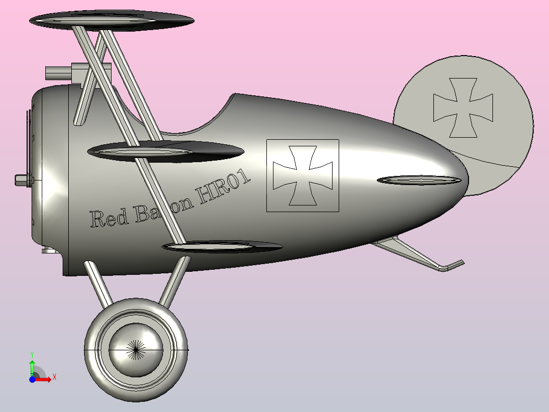 福克DR1石英钟前视图