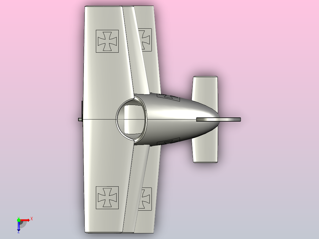 福克DR1石英钟俯视图