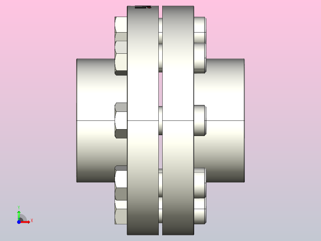 JFL型弹性套柱销联轴器[JFL250]前视图
