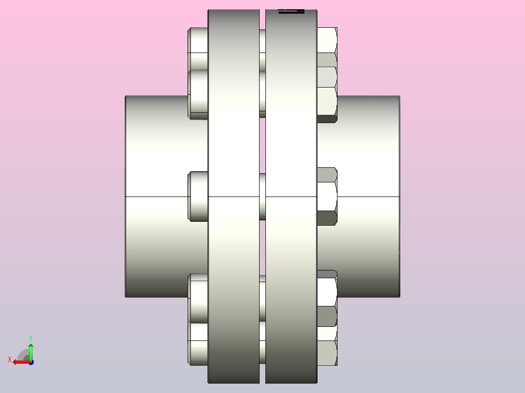 JFL型弹性套柱销联轴器[JFL250]后视图
