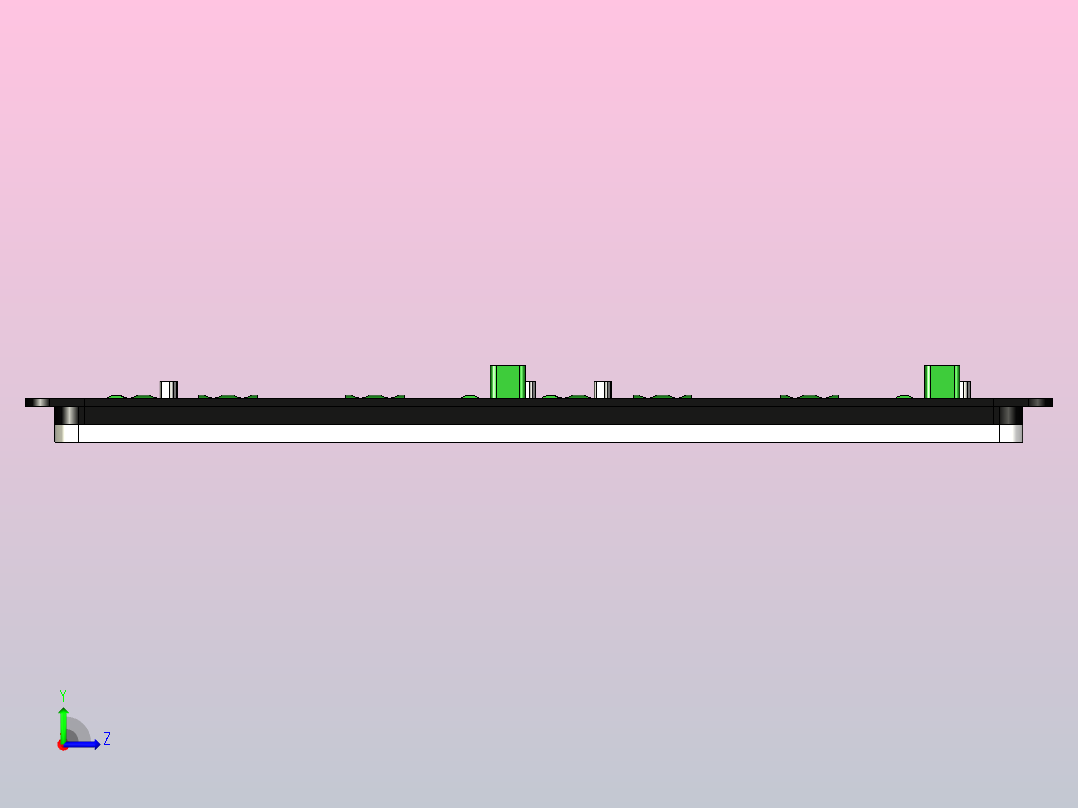 波峰焊载具左视图