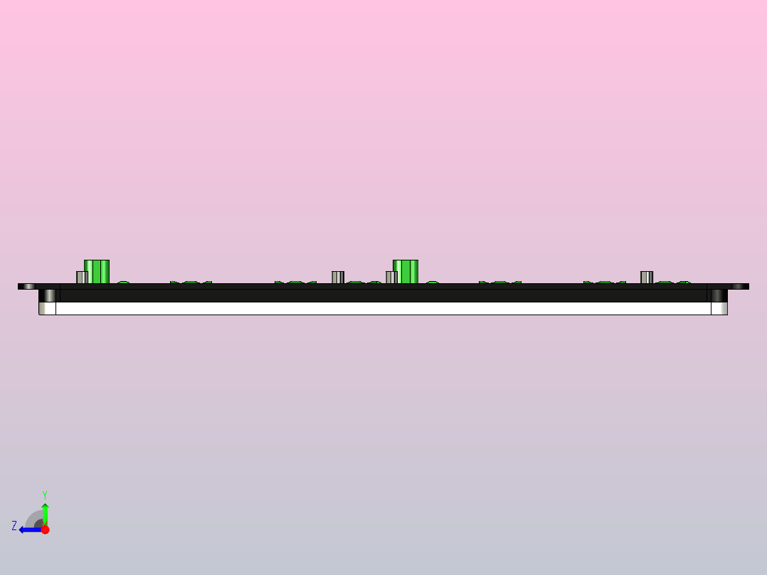 波峰焊载具右视图