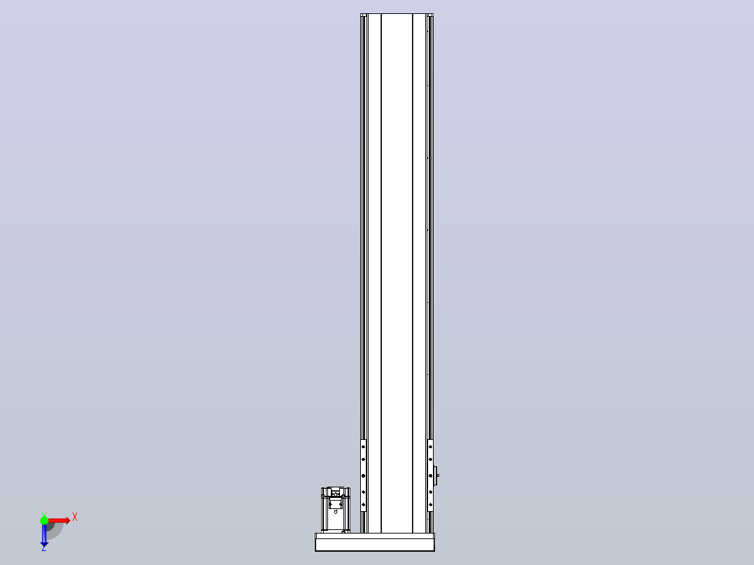 日规模组半封闭丝杆TPA-HNR-202D-2510C-L1100-ML-Y-P75-N3俯视图