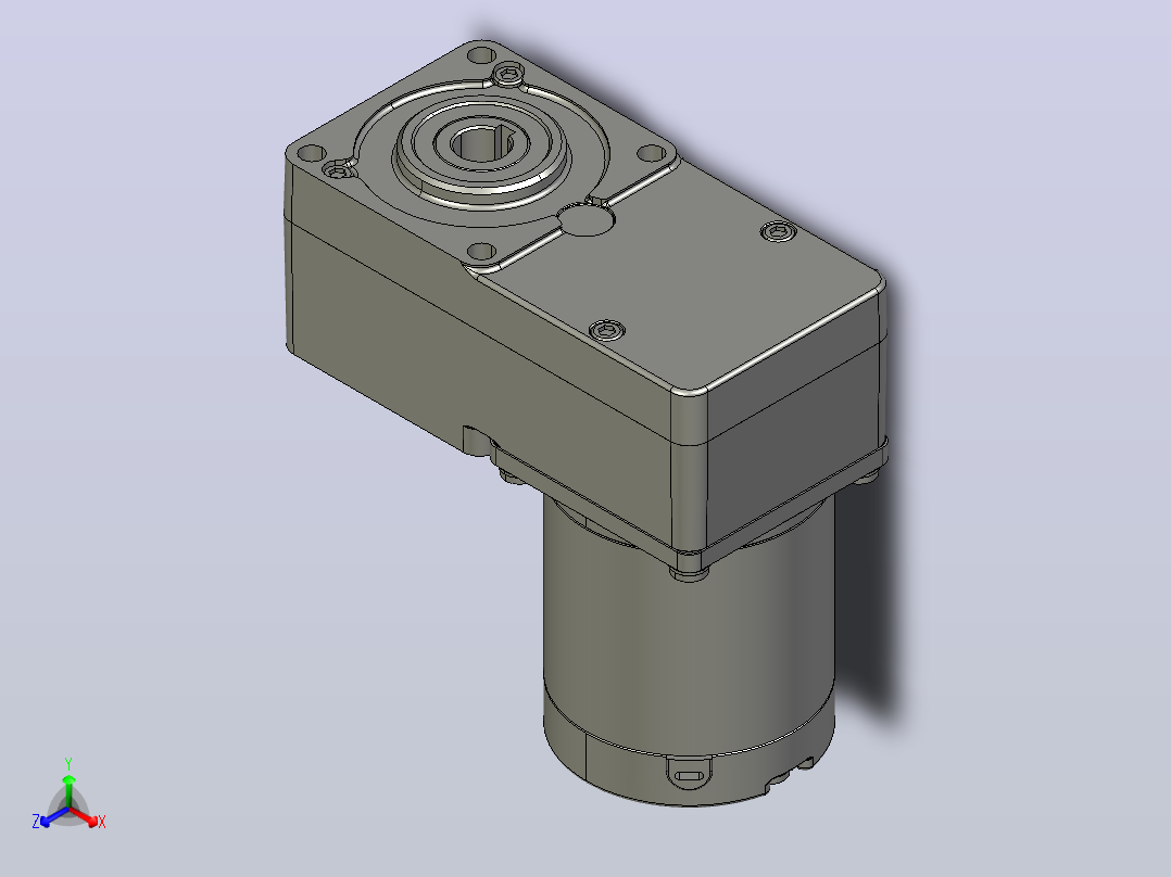Z2D15W配2GNL型齿轮箱整机-51机壳内置主视图