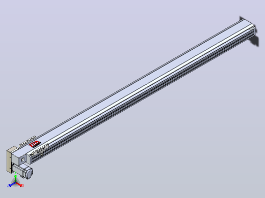 皮带直线轴半封闭可选导轨TPA-HNB-120D-110-L1650-LP-Y-P40-N3正等轴测缩略图