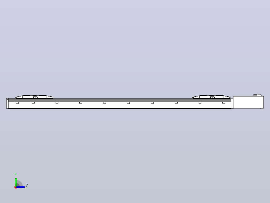 皮带直线轴双滑块型TPA-GCBS-150-P80-L425-QL-M75-N3左视图