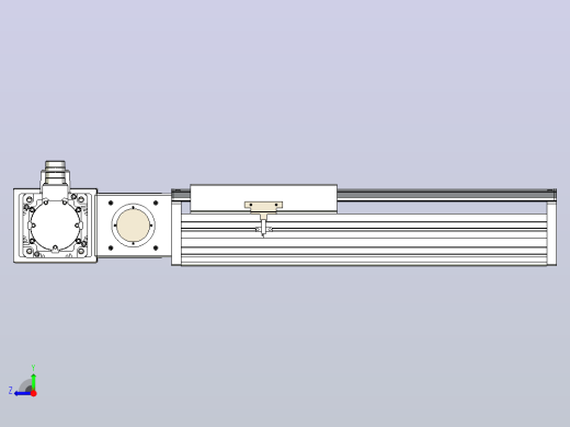 皮带直线轴半封闭可选导轨TPA-HNB-220D-176-L200-ML-C-P1K-N3右视缩略图