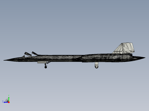 SR-71黑鸟侦察机迷你模型右视缩略图