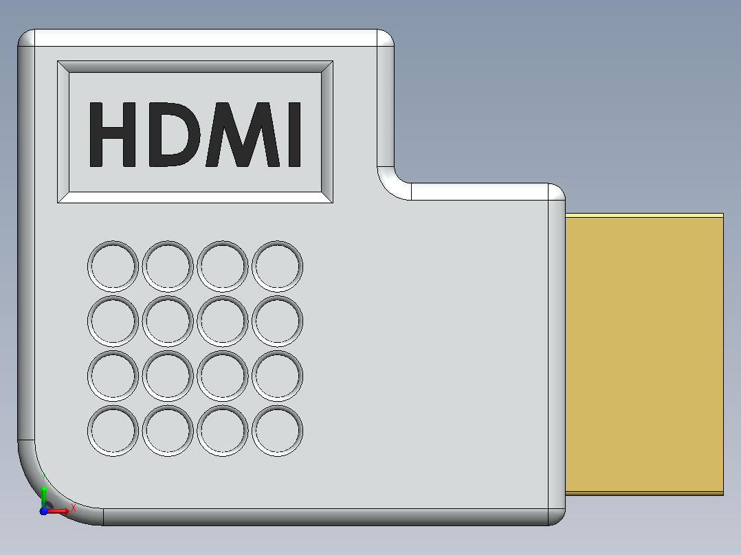 HDMI转接器-HDMI90-12前视图