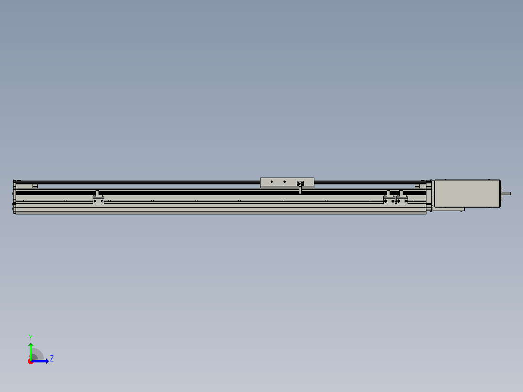 MT120BT半封闭皮带滑台[MT120BT.L100.700.L.P40.C3]左视图