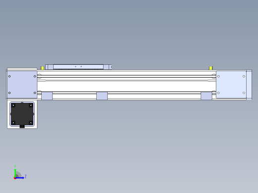 DMEB110-RDCR欧规同步带模组直线模组（电机右下折）[DMEB110-L13S350-DT750-C2U-RDCR]左视缩略图