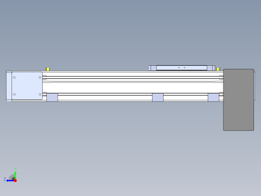 DMEB110-RDCR欧规同步带模组直线模组（电机右下折）[DMEB110-L13S350-DT750-C2U-RDCR]右视缩略图