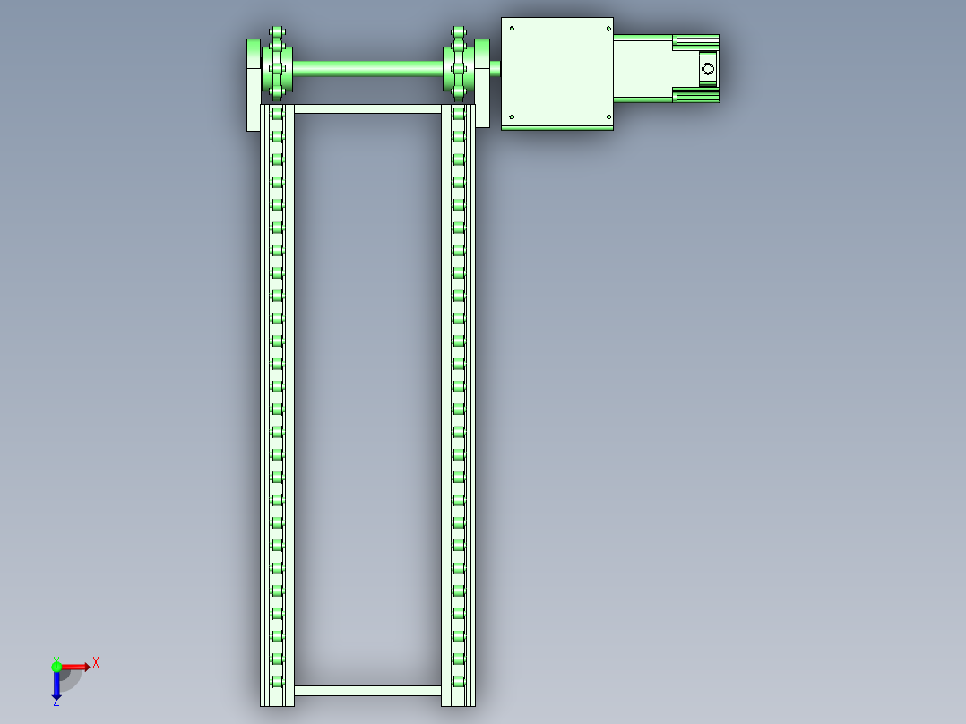 托盘制动器定位夹具俯视图