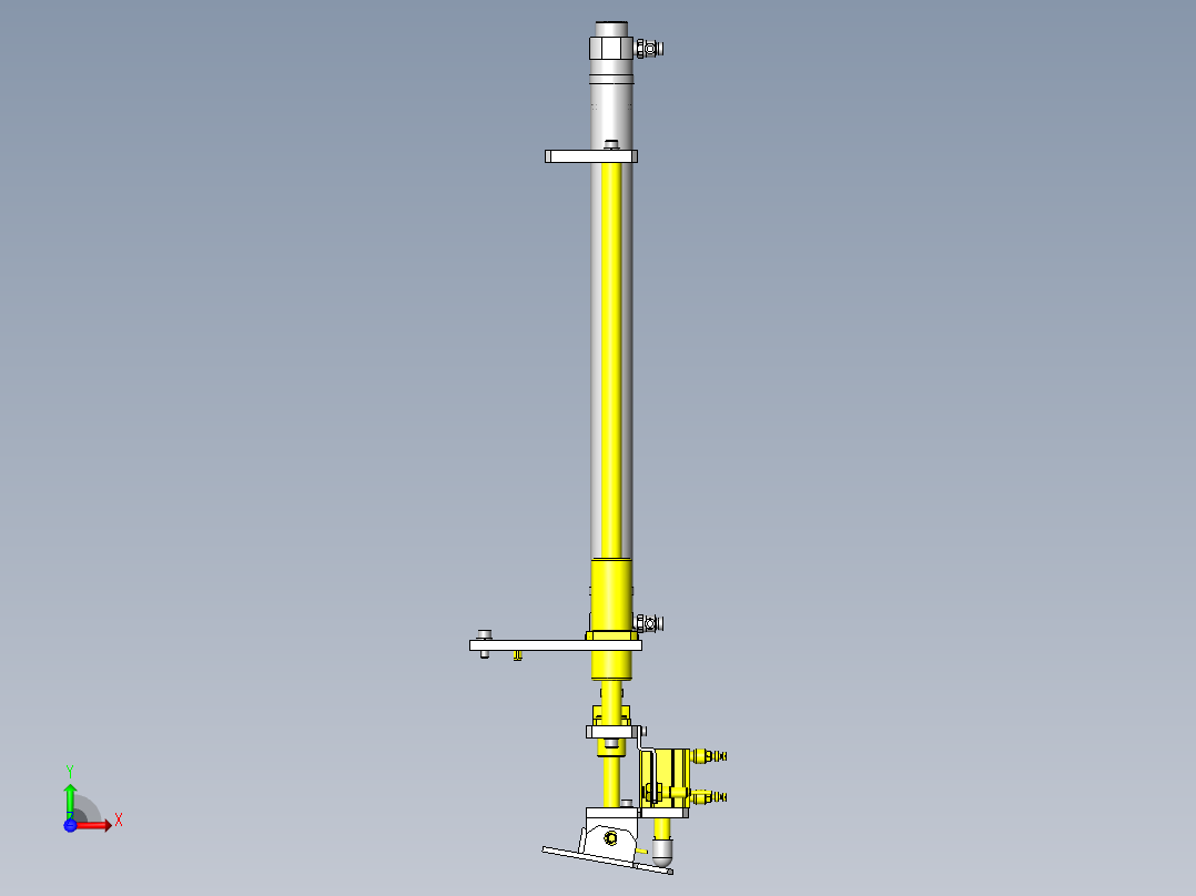 托盘装入装置前视图