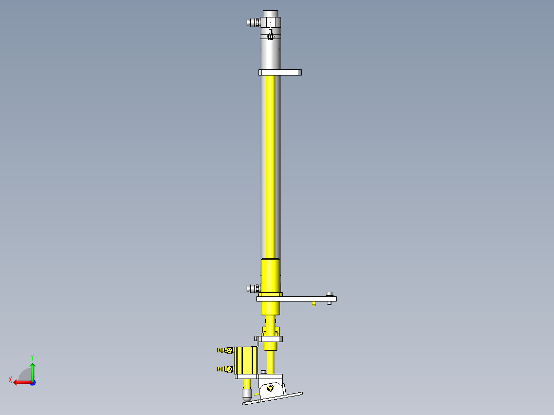 托盘装入装置后视图