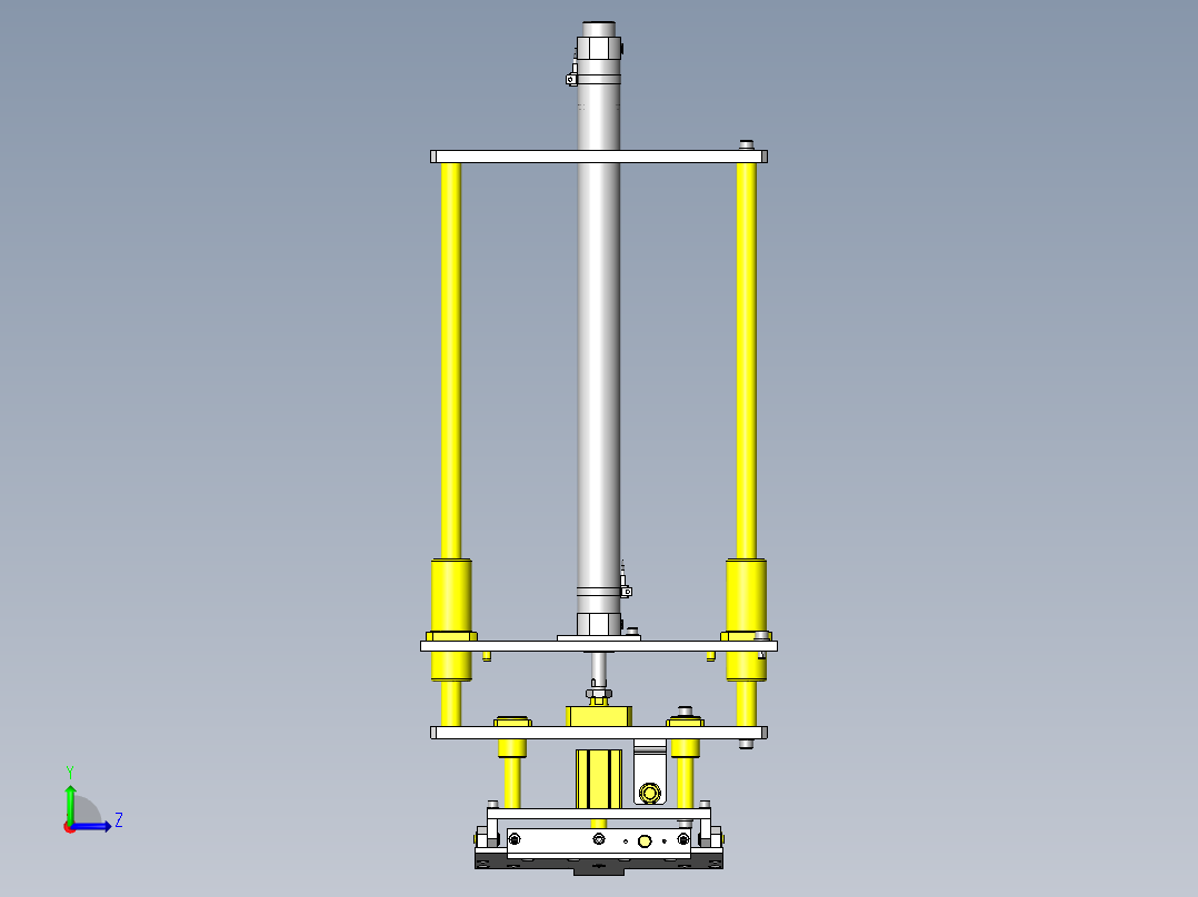 托盘装入装置左视图