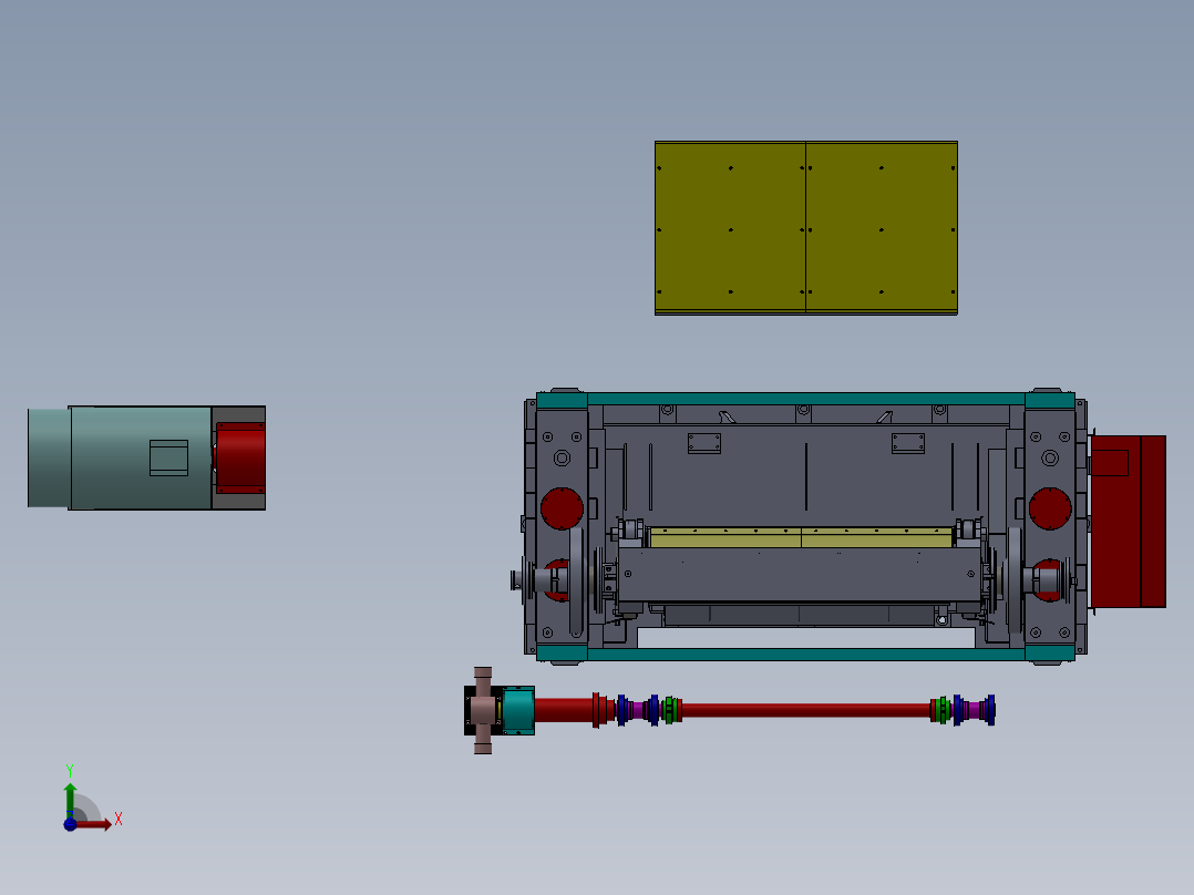 冷轧机出口飞剪前视图