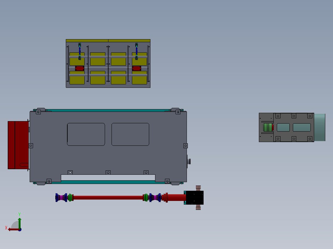 冷轧机出口飞剪后视图